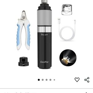 Black and Gray Electric Pet Nail Grinder